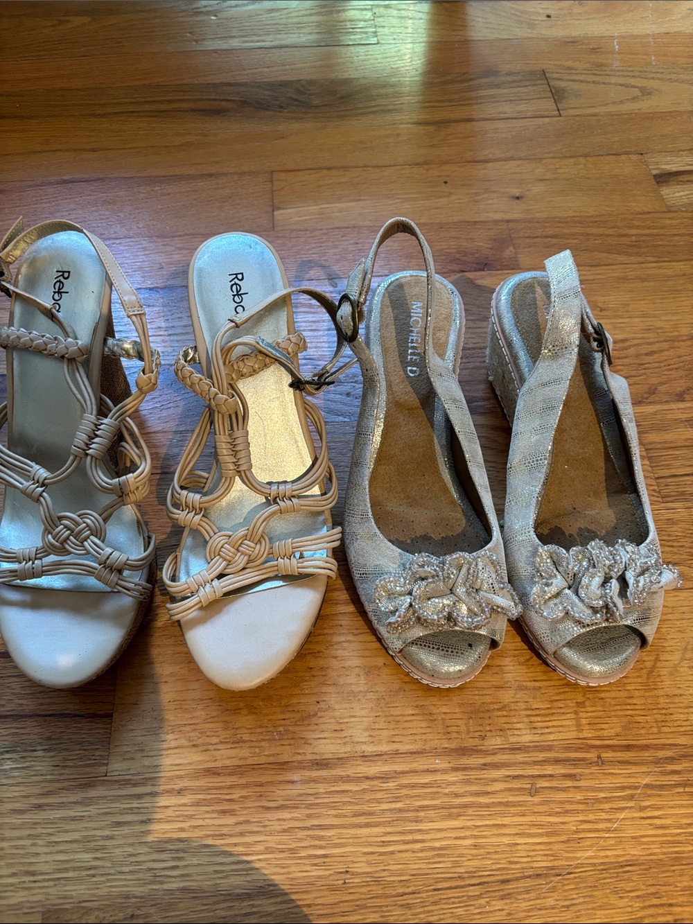 2 pair of new sandals. 1- Reba and 1- Michelle D
